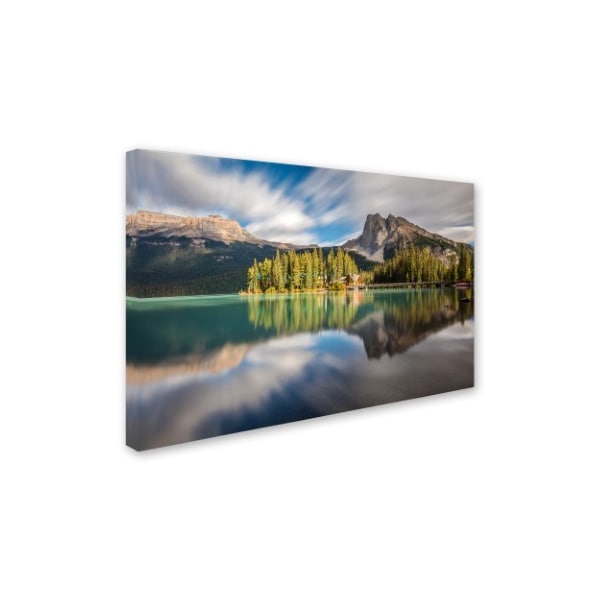 Pierre Leclerc 'Emerald Lake Dreamscape' Canvas Art,16x24